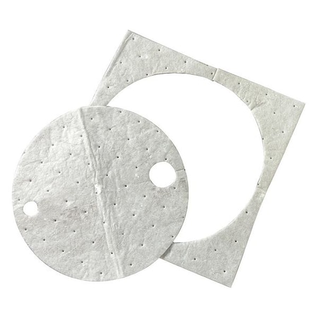 Sorbent Pad, 12 gal, 22 in Dia., Universal, Gray, 25 PK MPN:M-DC22DD