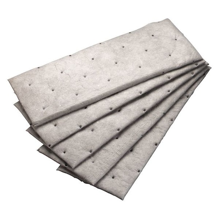 Sorbent Pad, 31 gal, 7 1/2 in x 20 1/2 in, Oil, Gray, Polyester, Polypropylene MPN:M-PD720GG