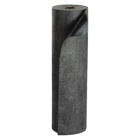 Sorbent Roll, 10 gal, 3 ft x 300 ft, Oil, Gray, Polyester, Polypropylene, Synthetic Fibers MPN:M-RGC36100E