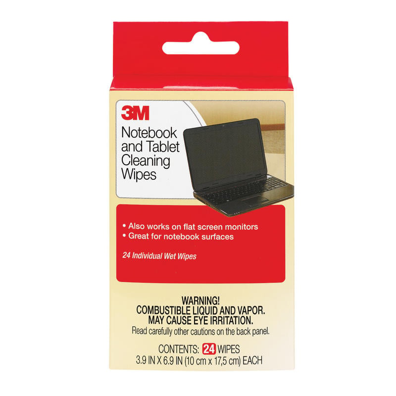 3M Notebook Screen Cleaning Wipes, Pack Of 24 MPN:CL630