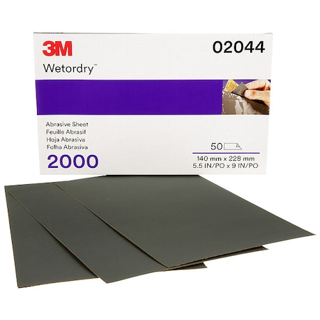 3M Wetordry Sheet 401Q 5-1/2X9