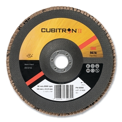 3M Cubitron Ii Flap DISC967A 40+ T27 5INX7/8IN MPN:7000148196