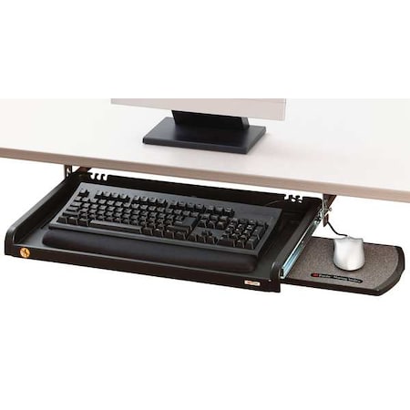 Keyboard Tray, 25 in W, Black MPN:KD45