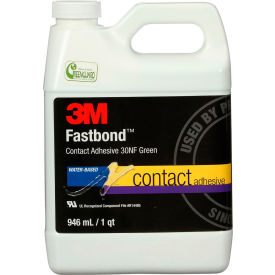 3M™ Fastbond™ Contact Adhesive 30NF 1 Quart Green 7100017732 - Pkg Qty 12