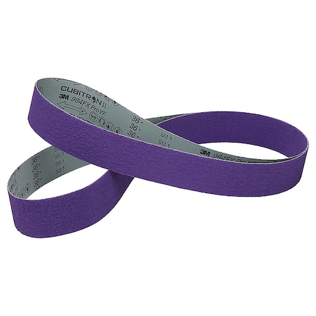Sanding Belt, Coated, Ceramic, 36 Grit, Coarse, 1184F, Purple MPN:1184F