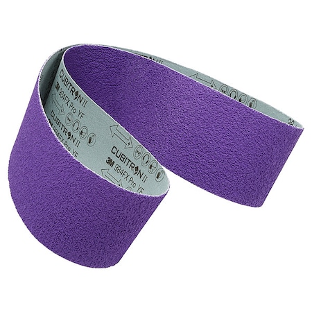 Sanding Belt, Coated, Ceramic, 36 Grit, Coarse, 1184F, Purple MPN:1184F
