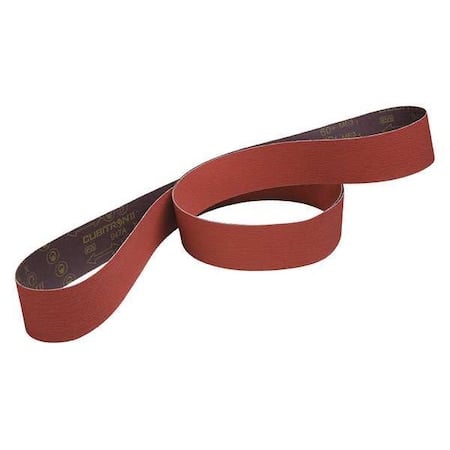 Sanding Belt, 3 1/2 in W, 15 1/2 in L, Coated, Ceramic, 120 Grit, Fine, 947A, Maroon MPN:60410013134