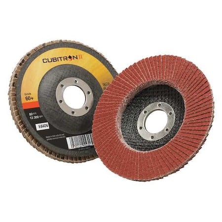 Flap Disc, 4 1/2 in Dia, 7/8 in Arbor MPN:7000148182