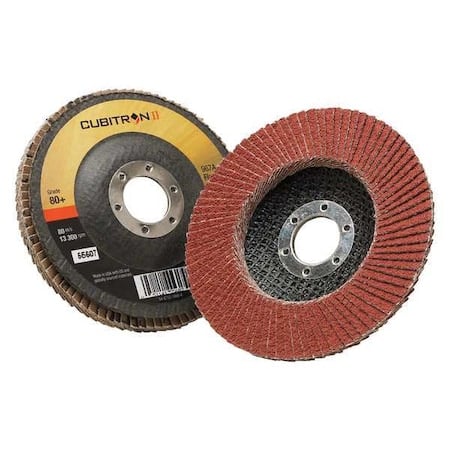 Flap Disc, 4 1/2 in Dia, 7/8 in Arbor MPN:7000148183