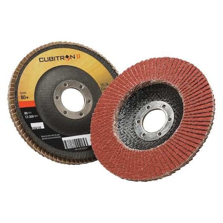 Flap Disc, 4 1/2 in Dia, 7/8 in Arbor MPN:7000148189