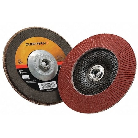 Flap Disc, 7 in Dia, 5/8 in Arbor, 60 Grit MPN:7010300289