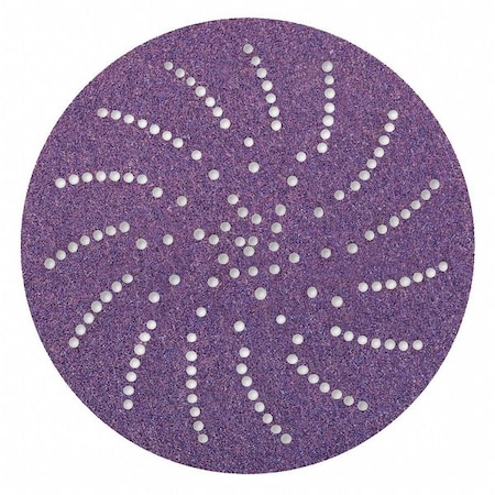Hook-and-Loop Sanding Disc, 5 in Dia, Non-Vacuum, Ceramic, 220, 80 Grit, Coated Type, 775L MPN:7010327612