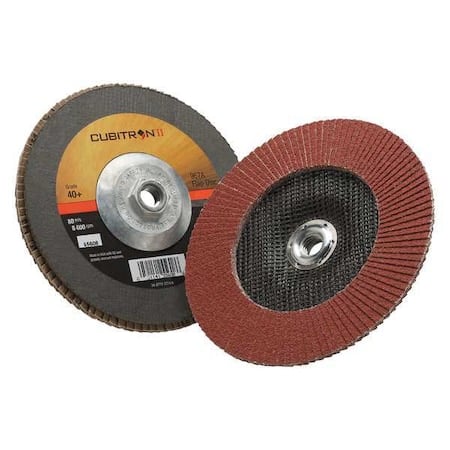 Flap Disc, 7 in Dia, 5/8 in Arbor, 40 Grit MPN:7010363290