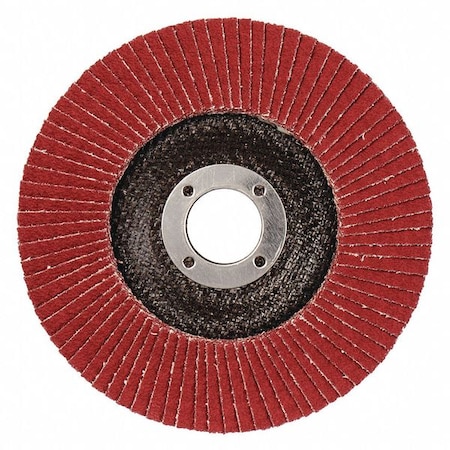 Flap Disc, 5 in Dia, 5/8 in Arbor, 80 Grit MPN:7100049203