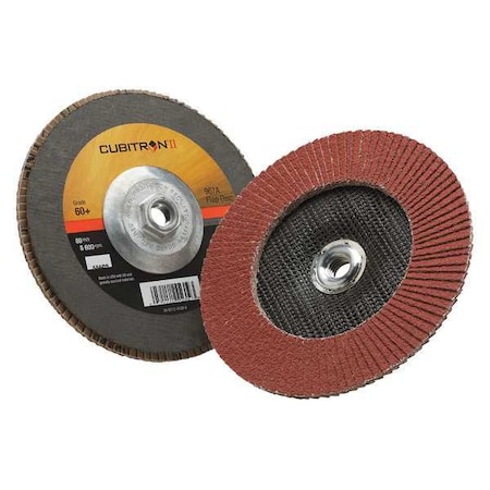 Flap Disc, 7 in Dia, 5/8 in Arbor, 60 Grit MPN:7100055056