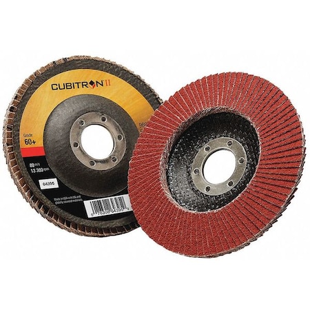 Flap Disc, 5 in Dia, 7/8 in Arbor, 60 Grit MPN:7100104602