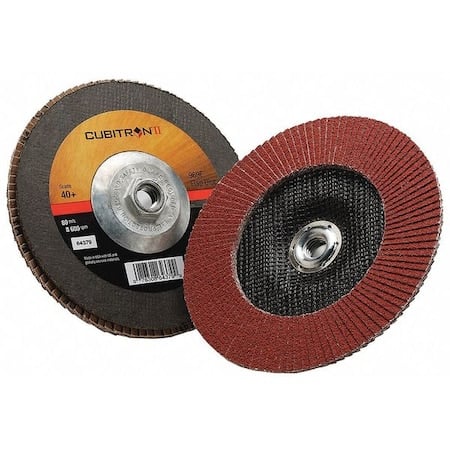 Flap Disc, 7 in Dia, 5/8 in Arbor, 40 Grit MPN:7100104915