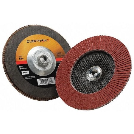 Flap Disc, 7 in Dia, 5/8 in Arbor, 80 Grit MPN:7100104924