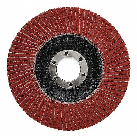 Flap Disc, 5 in Dia, 5/8 in Arbor, 40 Grit MPN:7100104978