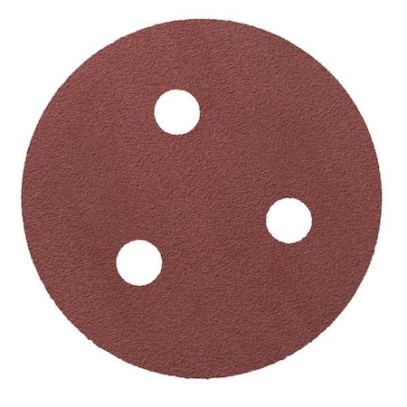 Hook-and-Loop Sanding Disc, 3 in Dia, 3 Hole, Ceramic, 120 Grit, Coated Type, 947A MPN:7100113113
