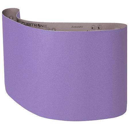 Sanding Belt, Coated, Ceramic, 180 Grit, Not Applicable, 970DZ, Purple MPN:970DZ