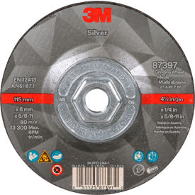 3M™ Silver Center Grinding Wheel 87397 Type 27 4-1/2