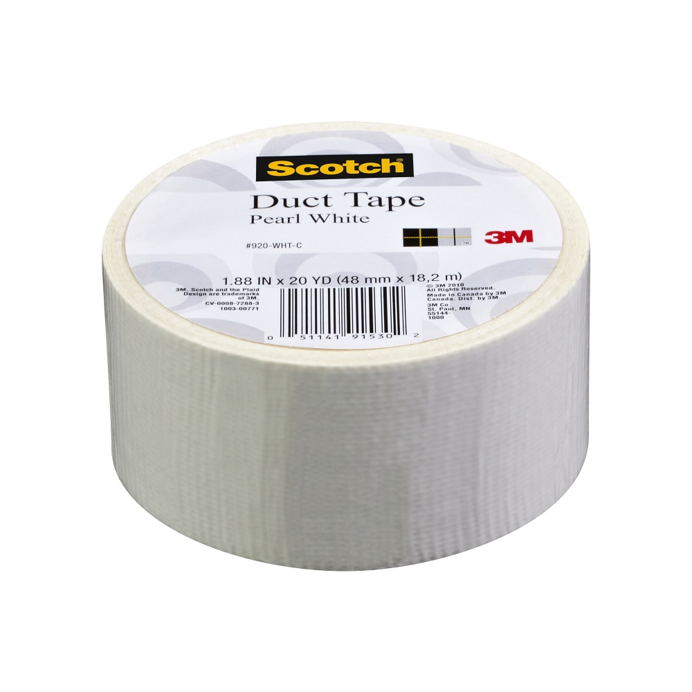 Scotch Colored Duct Tape, 1 7/8in x 20 Yd., White (Min Order Qty 15) MPN:920-WHT-C