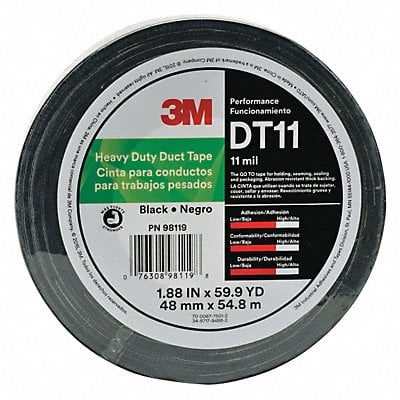 Duct Tape Black 1 7/8 in x 60 yd 11 mil MPN:DT11