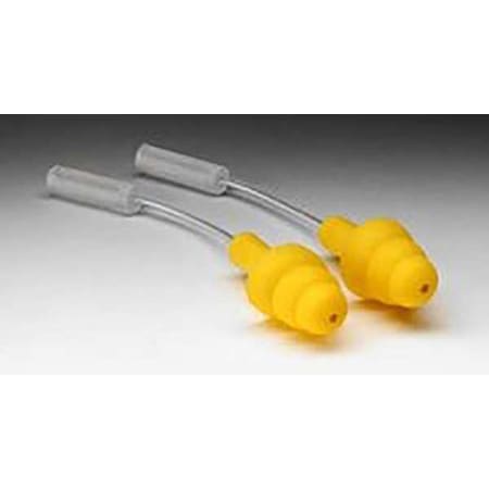 UltraFit™ Reusable Elastomeric Polymer Probed Test Ear Plugs, Flanged Shape, 25 dB, Yellow MPN:393-2001-50