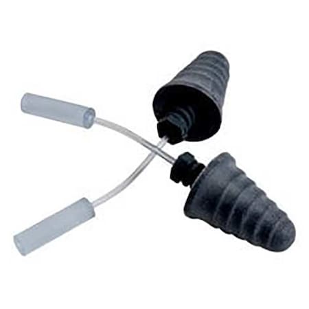Skull Screws™ Disposable Foam Probed Test Ear Plugs, Flanged Shape, 32 dB, Silver, 50 PK MPN:393-2012-50