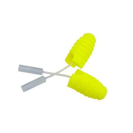 Polyethylene Probed Test Ear Plugs, Tapered Shape, 31 dB, Yellow, 5 PK MPN:393-2021-50