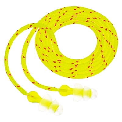 Tri-Flange Cloth Cordedear Plugs NRR26 MPN:7000052724