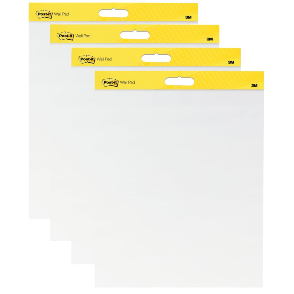 Post-it Super Sticky Easel Pads, 20in x 23in, 4 Pads, 20 Sheets/Pad, School Supplies for Classrooms, White MPN:566