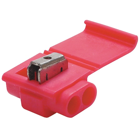 Insulation-Displacement Wire Connector, 16 AWG Max, 2 Port, Red, Polypropylene Insulation, 1, 000 V MPN:557
