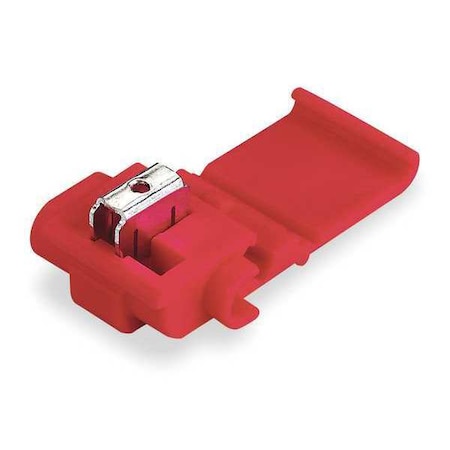Insulation-Displacement Wire Connector, 16 AWG Max, 2 Port, Red, Polypropylene Insulation, 600 V MPN:558-POUCH