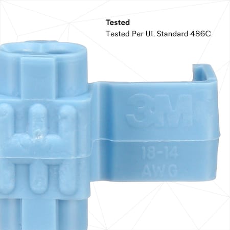 Insulation-Displacement Wire Connector, 16 AWG Max, 2 Port, White, Polypropylene Insulation, 600 V MPN:560-BULK