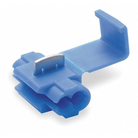 Insulation-Displacement Wire Connector, 16 AWG Max, 2 Port, Blue, Polypropylene Insulation, 1, 000 V MPN:801