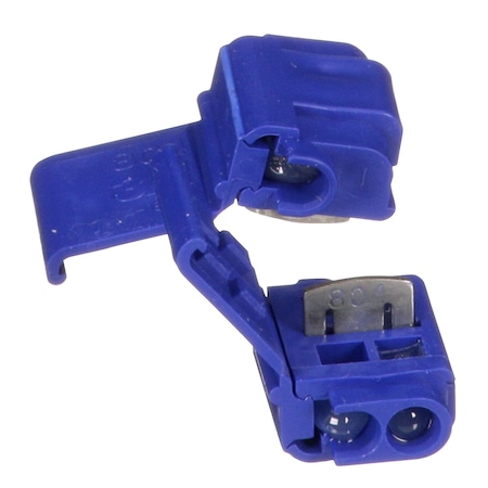 Insulation-Displacement Wire Connector, 16 AWG Max, 2 Port, Blue, Polypropylene Insulation, 600 V MPN:804-BULK