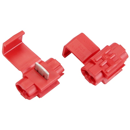 Insulation-Displacement Wire Connector, 14 AWG Max, 2 Port, Red, Polypropylene Insulation, 600 V MPN:905-BULK