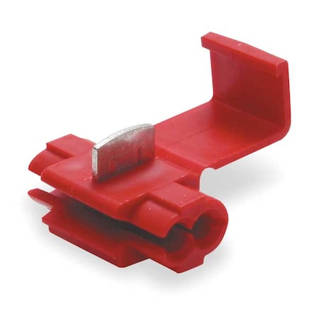 Insulation-Displacement Wire Connector, 14 AWG Max, 2 Port, Red, Polypropylene Insulation, 600 V MPN:905-POUCH
