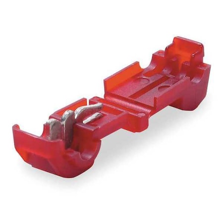 Insulation-Displacement Wire Connector, 18 AWG Max, 1 Port, Red, Nylon Insulation, 600 V, 50 PK MPN:951X-BOTTLE