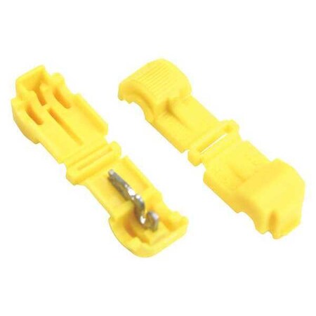 Insulation-Displacement Wire Connector, 12 AWG Max, 1 Port, Yellow, Nylon Insulation, 600 V MPN:953K-BULK