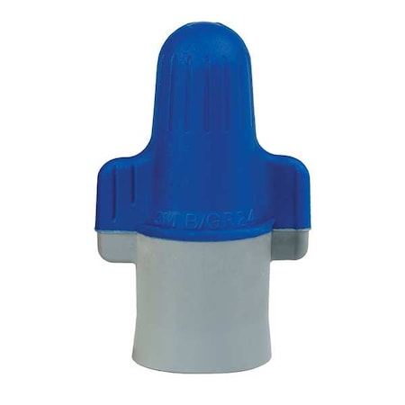 Twist-On Wire Connector, 6 AWG Max, Blue, Gray, Polypropylene, Thermoplastic Elastomer Insulation MPN:B/G+BOX