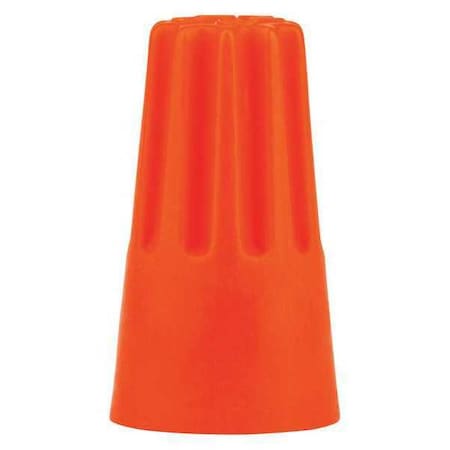 Twist-On Wire Connector, 14 AWG Max, Orange, Vinyl Insulation, 600 V, 1000 PK MPN:H-31-POUCH