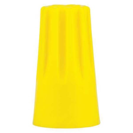 Twist-On Wire Connector, 12 AWG Max, Yellow, Vinyl Insulation, 600 V, 5000 PK MPN:H-33-KEG