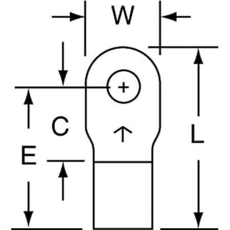 Ring Terminal, #4 Stud Size, 10 AWG, 1, 000 V, Bare Insulated, Bare, Crimp Termination Only, 500 PK MPN:M10-4R/SK