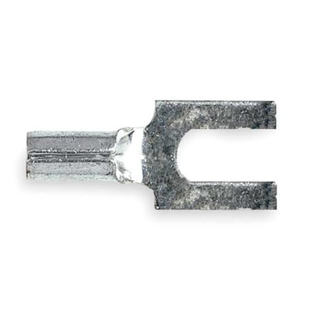 Fork Terminal, #8 Stud Size, 14 AWG, 600 V, Bare Insulated, Blue, Crimp Termination Only, 100 PK MPN:M14-8FX
