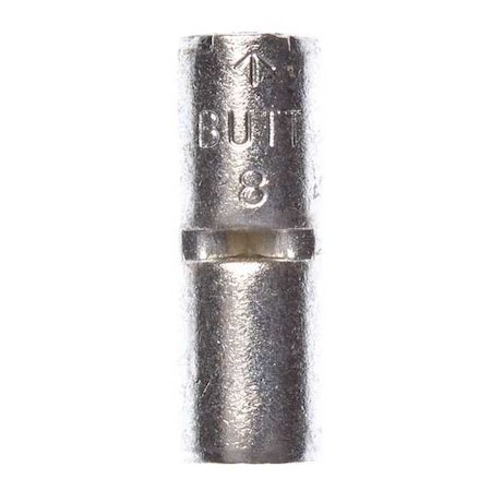Butt Splice Wire Connector, 8 AWG Max, Bare, None Insulation, 600 V, 200 PK MPN:M8BCK