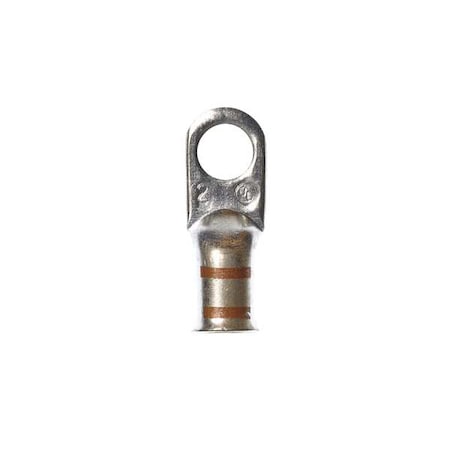 Compression Lug Ring Tongue, 250 kcmil Max, 1/2 in Stud, Short Barrel, Copper, Yellow, 60 PK MPN:MC250-12RX
