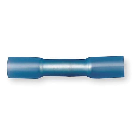 Butt Splice Wire Connector, 14 AWG Max, Blue, Polyolefin Insulation, 600 V, 25 PK MPN:MH14BCX
